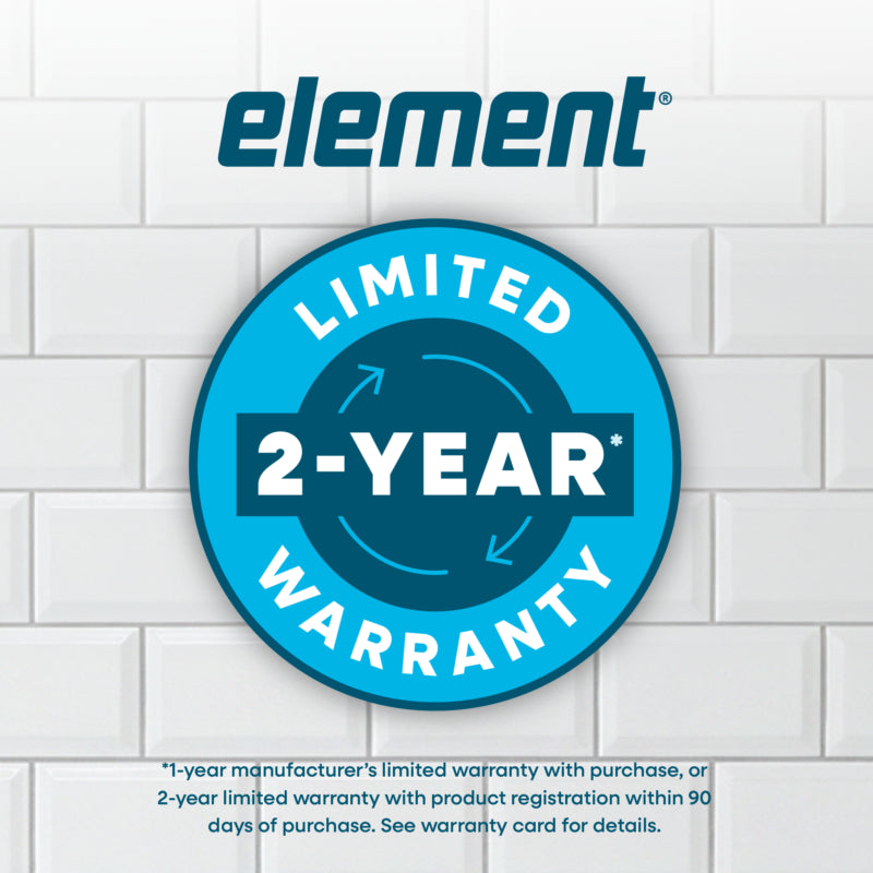 ELEMENT APPLIANCE 23.6-Inch 10.1 Cu. Ft. Top Freezer Refrigerator - Stainless Steel (ENR10TFGBS)