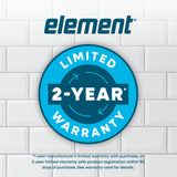 ELEMENT APPLIANCE 23.6-Inch 10.1 Cu. Ft. Top Freezer Refrigerator - Stainless Steel (ENR10TFGBS)