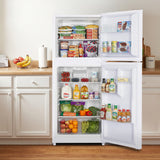 ELEMENT APPLIANCE 23.6-Inch 10.1 Cu. Ft. Top Freezer Refrigerator - White (ENR10TFGBW)