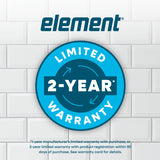 ELEMENT APPLIANCE 23.6-Inch 10.1 Cu. Ft. Top Freezer Refrigerator - White (ENR10TFGBW)