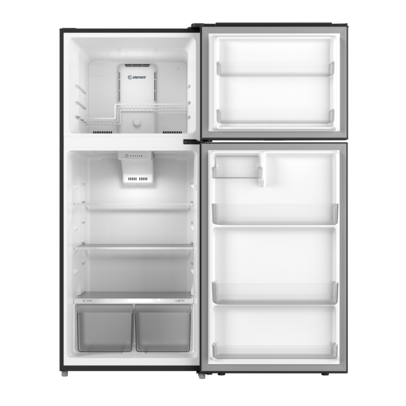 ELEMENT APPLIANCE 27.7-Inch 17.6 Cu. Ft. Top Freezer Refrigerator - Black (ENR18TFGCB)