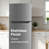 ELEMENT APPLIANCE 27.7-Inch 17.6 Cu. Ft. Top Freezer Refrigerator - Stainless (ENR18TFGCS)