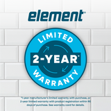 ELEMENT APPLIANCE 27.7-Inch 17.6 Cu. Ft. Top Freezer Refrigerator - Stainless (ENR18TFGCS)