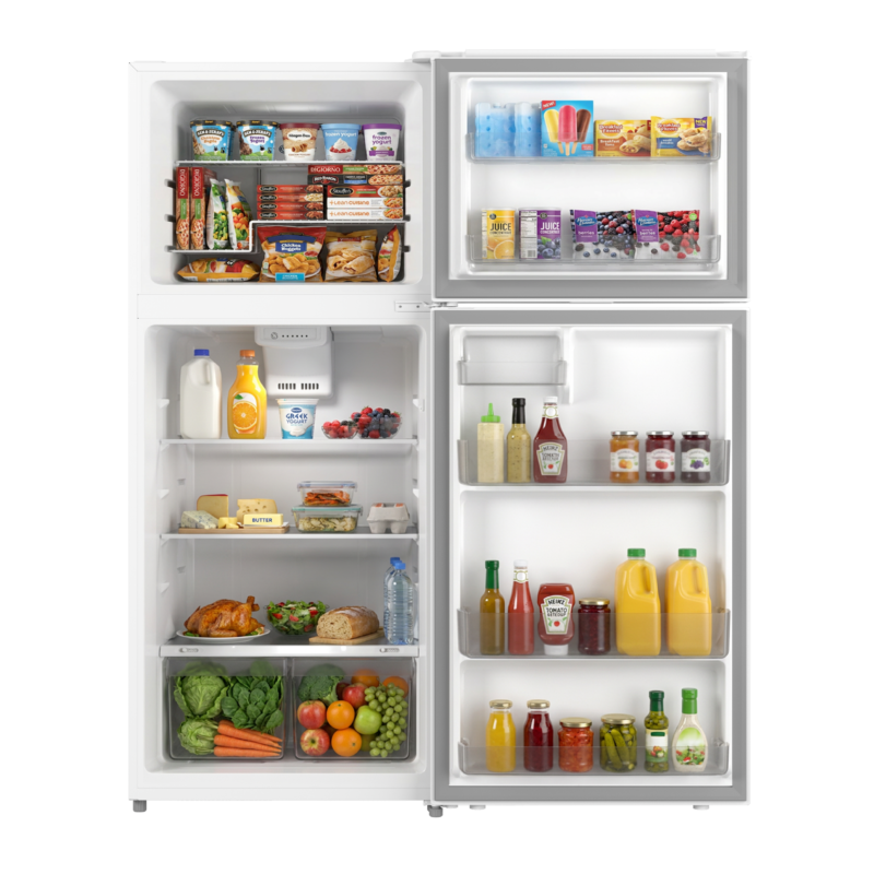 ELEMENT APPLIANCE 27.7-Inch 17.6 Cu. Ft. Top Freezer Refrigerator - White (ENR18TFGCW)