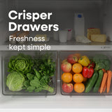 ELEMENT APPLIANCE 27.7-Inch 17.6 Cu. Ft. Top Freezer Refrigerator - White (ENR18TFGCW)