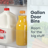 ELEMENT APPLIANCE 27.7-Inch 17.6 Cu. Ft. Top Freezer Refrigerator - White (ENR18TFGCW)