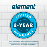 ELEMENT APPLIANCE 27.7-Inch 17.6 Cu. Ft. Top Freezer Refrigerator - White (ENR18TFGCW)