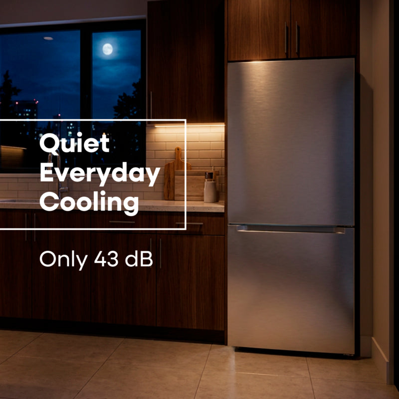 ELEMENT APPLIANCE  18.7 Cu. Ft. Bottom Freezer Refrigerator - Stainless Steel (ERBM19CBS)