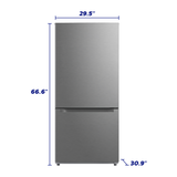 ELEMENT APPLIANCE 18.7 cu. ft. Bottom Freezer Refrigerator - Stainless Steel (ERBM19CBS)