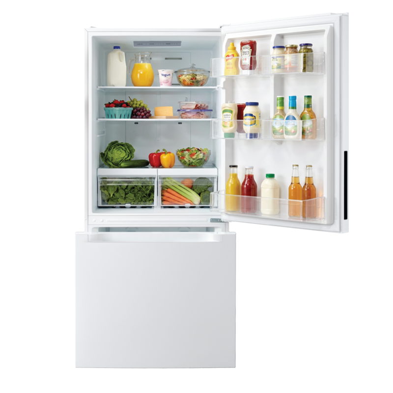 ELEMENT APPLIANCE  18.7 Cu. Ft. Bottom Freezer Refrigerator - White (ERBM19CBW)
