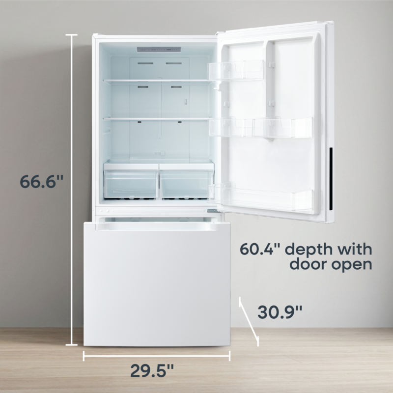 ELEMENT APPLIANCE  18.7 Cu. Ft. Bottom Freezer Refrigerator - White (ERBM19CBW)