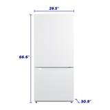 ELEMENT APPLIANCE 18.7 cu. ft. Bottom Freezer Refrigerator - White (ERBM19CBW)