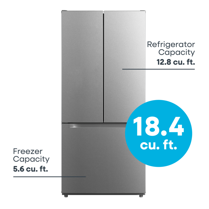 ELEMENT APPLIANCE  18.4 Cu. Ft. French Door Refrigerator - Stainless Steel (ERFD19CGCS)