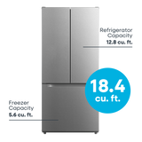 ELEMENT APPLIANCE  18.4 Cu. Ft. French Door Refrigerator - Stainless Steel (ERFD19CGCS)