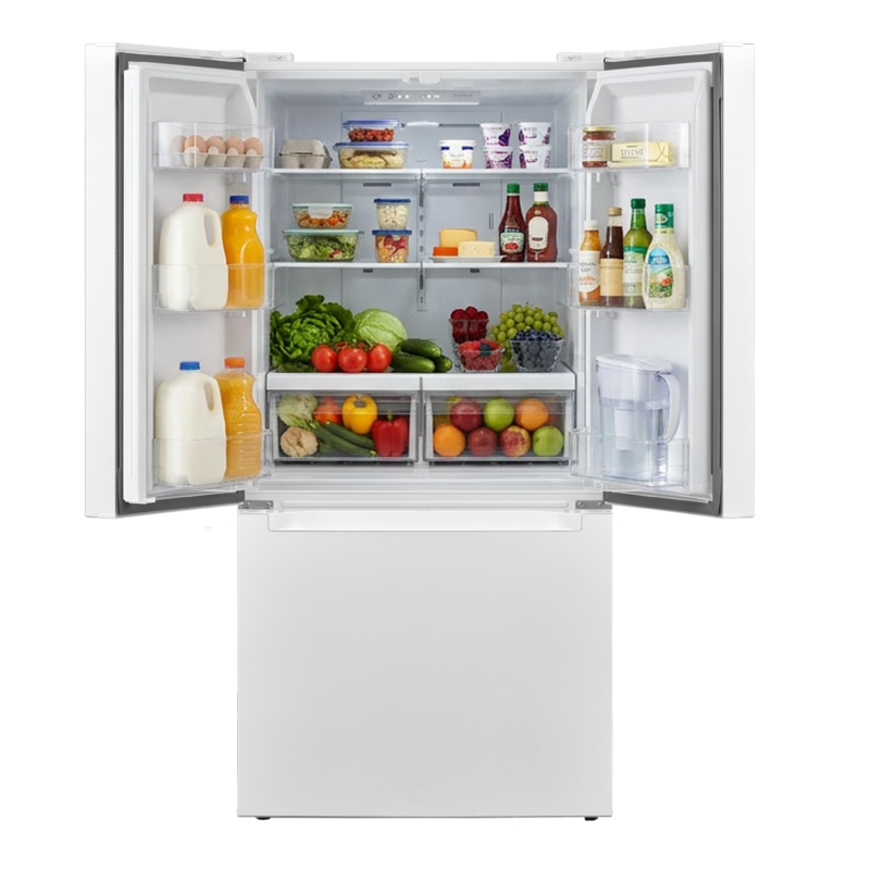 ELEMENT APPLIANCE  18.4 Cu. Ft. French Door Refrigerator - White (ERFD19CGCW)