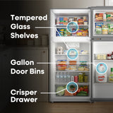 ELEMENT APPLIANCE 27.6-Inch 14.2 Cu. Ft. Top Freezer Refrigerator - Stainless Steel (ERT14CSCS)