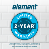 ELEMENT APPLIANCE 27.6-Inch 14.2 Cu. Ft. Top Freezer Refrigerator - Stainless Steel (ERT14CSCS)