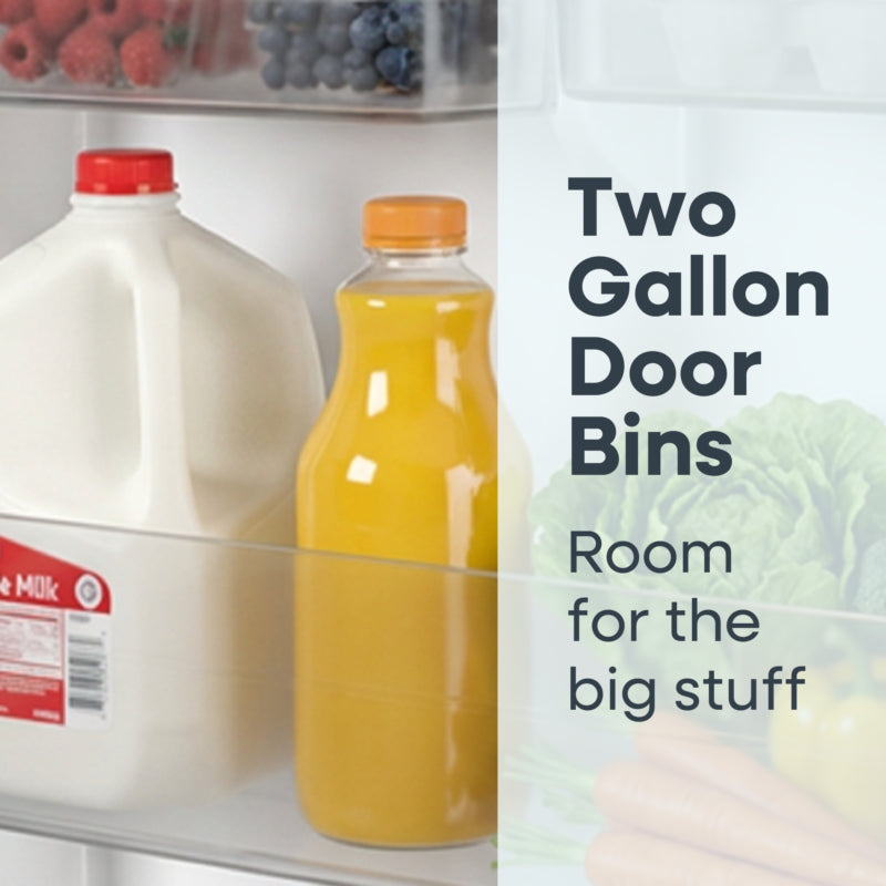ELEMENT APPLIANCE 27.6-Inch 14.2 Cu. Ft. Top Freezer Refrigerator - White (ERT14CSCW)