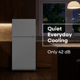ELEMENT APPLIANCE 27.6-Inch 14.2 Cu. Ft. Top Freezer Refrigerator - White (ERT14CSCW)