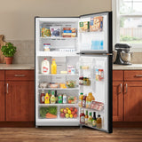 ELEMENT APPLIANCE 29.5-Inch 20.5 Cu. Ft. Top Freezer Refrigerator - Black (ERT21CSCB)