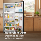 ELEMENT APPLIANCE 29.5-Inch 20.5 Cu. Ft. Top Freezer Refrigerator - Black (ERT21CSCB)