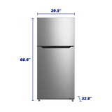 ELEMENT APPLIANCE 29.5-Inch Element 20.5 cu. ft. Top Freezer Refrigerator - Stainless Steel (ERT21CSCS)
