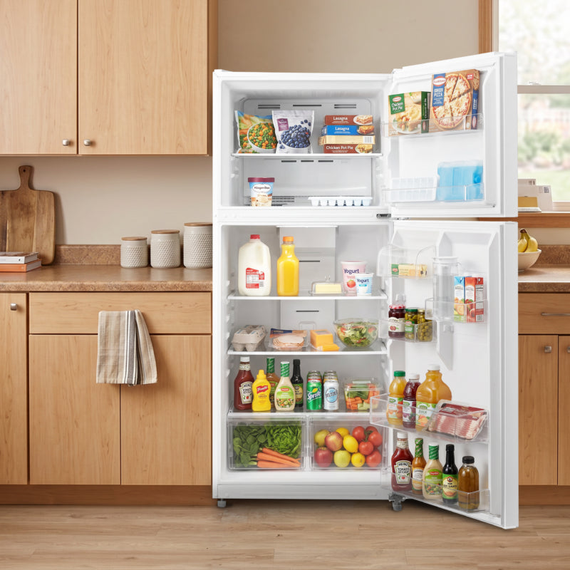 ELEMENT APPLIANCE 29.5-Inch 20.5 Cu. Ft. Top Freezer Refrigerator - White (ERT21CSCW)
