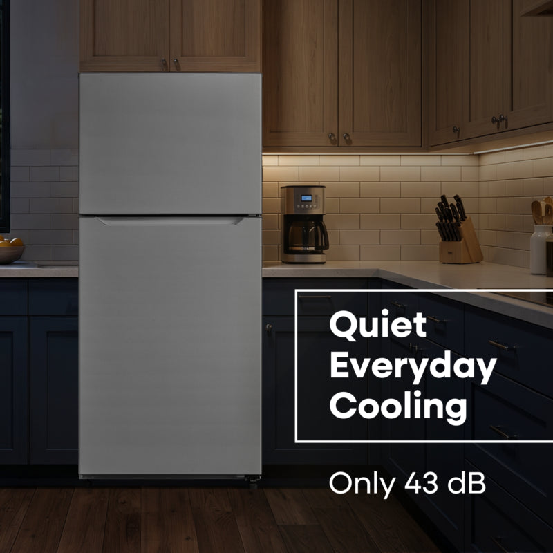 ELEMENT APPLIANCE 29.5-Inch 20.5 Cu. Ft. Top Freezer Refrigerator - White (ERT21CSCW)