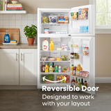 ELEMENT APPLIANCE 29.5-Inch 20.5 Cu. Ft. Top Freezer Refrigerator - White (ERT21CSCW)