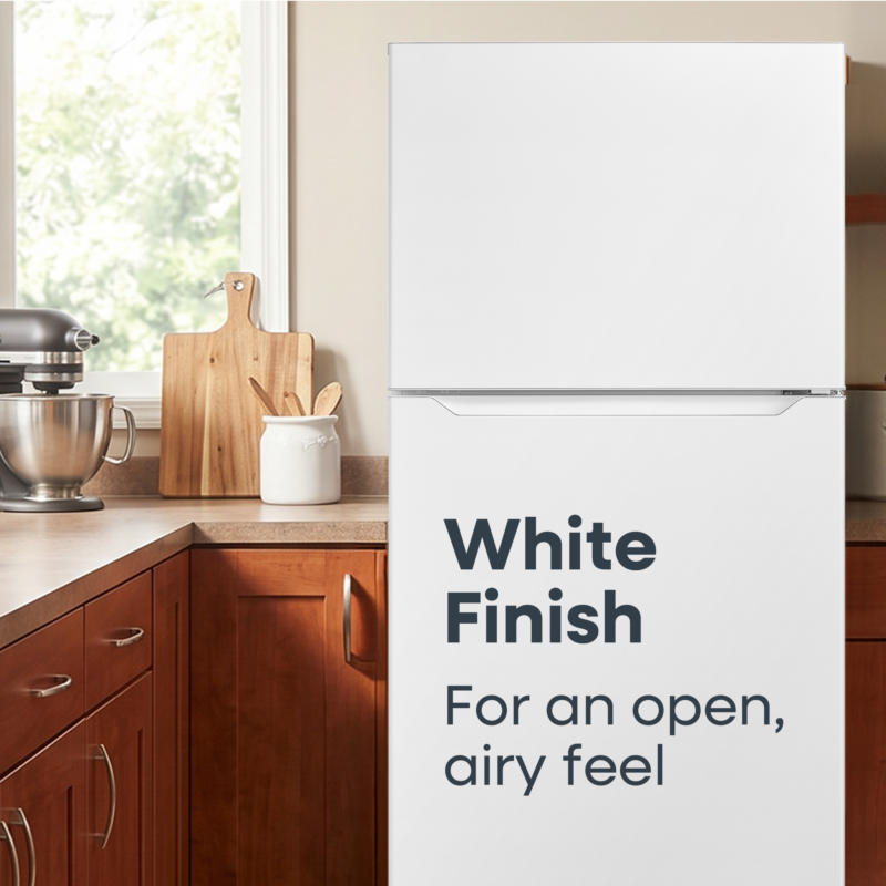ELEMENT APPLIANCE 29.5-Inch 20.5 Cu. Ft. Top Freezer Refrigerator - White (ERT21CSCW)