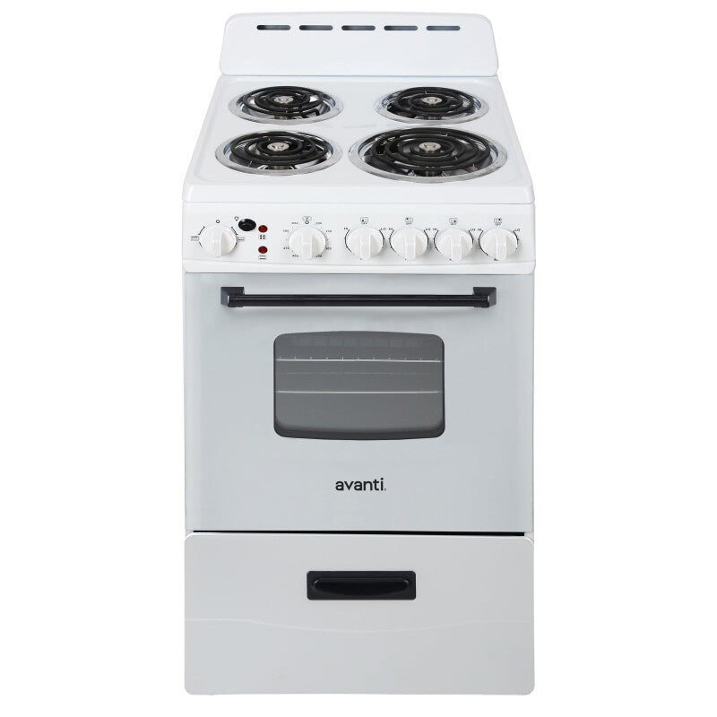 AVANTI  AVANTI RANGE ELEC 20" COIL TOP - White (ERU200P0W)