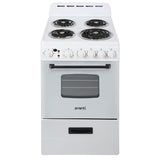 AVANTI  AVANTI RANGE ELEC 20" COIL TOP - White (ERU200P0W)
