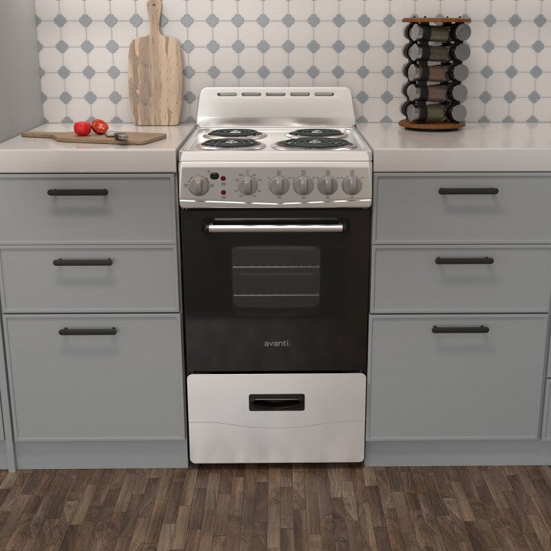 AVANTI  AVANTI RANGE ELEC 20" COIL TOP - White (ERU200P0W)