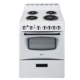 AVANTI Avanti 24" Electric Range Oven with Framed Glass Door - White / 2.6 cu. ft. -  (ERU240P0W)
