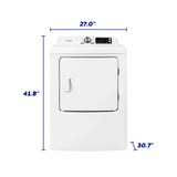 ELEMENT APPLIANCE 7.0 CF Gas Dryer, Sensor Drying - White (ETD7027GCW)