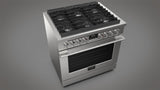 FULGOR MILANO  FULGOR MILANO RANGE GAS 36" 6 BRNR - Stainless Steel (F4PGR366S2)