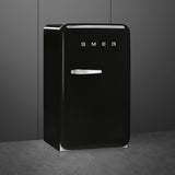 SMEG  Refrigerator Retro-style - Black (FAB10URBL3)