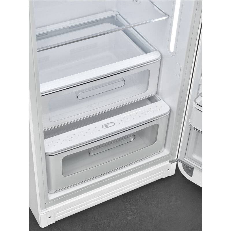 Smeg  Refrigerator Retro-style - Matte white (FAB28URWHM3)