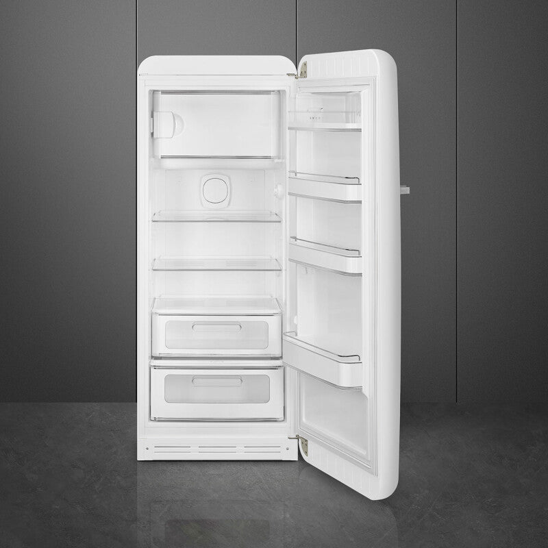 Smeg  Refrigerator Retro-style - Matte white (FAB28URWHM3)
