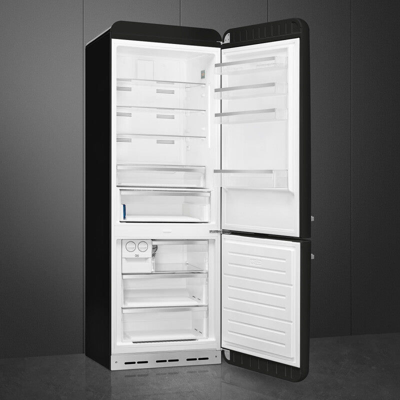 Smeg  Refrigerator Retro-style - Black (FAB38URBL)