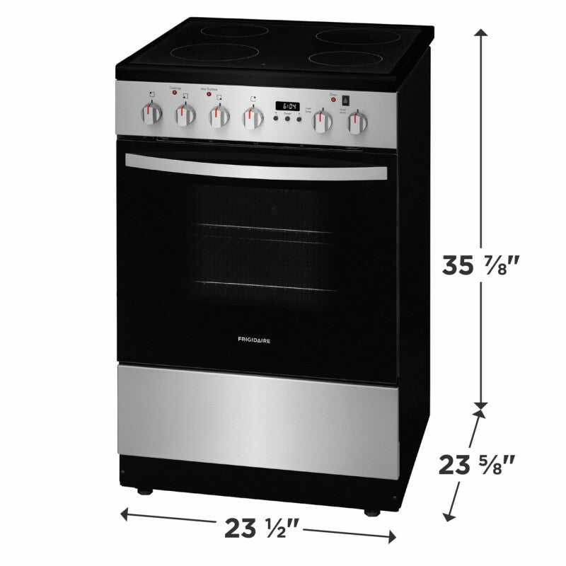 FRIGIDAIRE  24" Electric Range - Stainless Steel (FCFE2425AS)