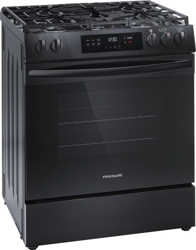 Frigidaire  30" Gas Range with Steam Clean - Stainless Steel (FCFG3062AS)