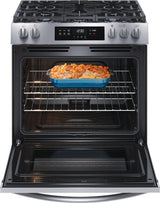 Frigidaire 30" Gas Range with Steam Clean - Stainless Steel (FCFG3062AS)