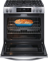 FRIGIDAIRE  30" Gas Range with Steam Clean - Stainless Steel (FCFG3062AS)