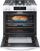 Frigidaire  30" Gas Range with Steam Clean - White (FCFG3062AW)