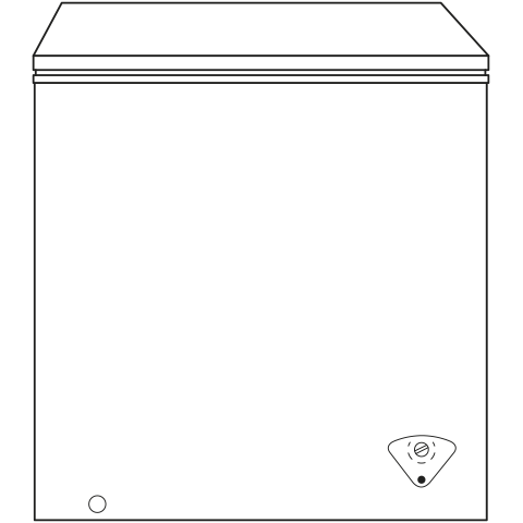 GE  5.1 Cu. Ft. Manual Defrost Chest Freezer - White (FCM5STWW)