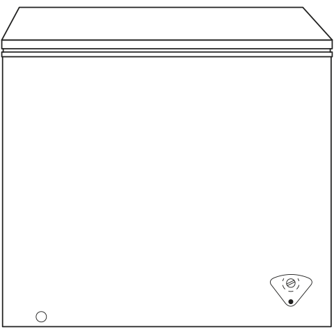 GE  7.0 Cu. Ft. Manual Defrost Chest Freezer - White (FCM7STWW)