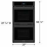 Frigidaire  27" Double Electric Wall Oven - Black (FCWD2727AB)