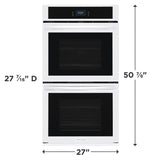 FRIGIDAIRE  27" Double Electric Wall Oven - White (FCWD2727AW)