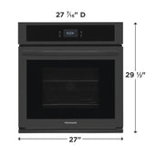 Frigidaire  27" Single Electric Wall Oven with Fan Convection - Stainless Steel (FCWS2727AS)